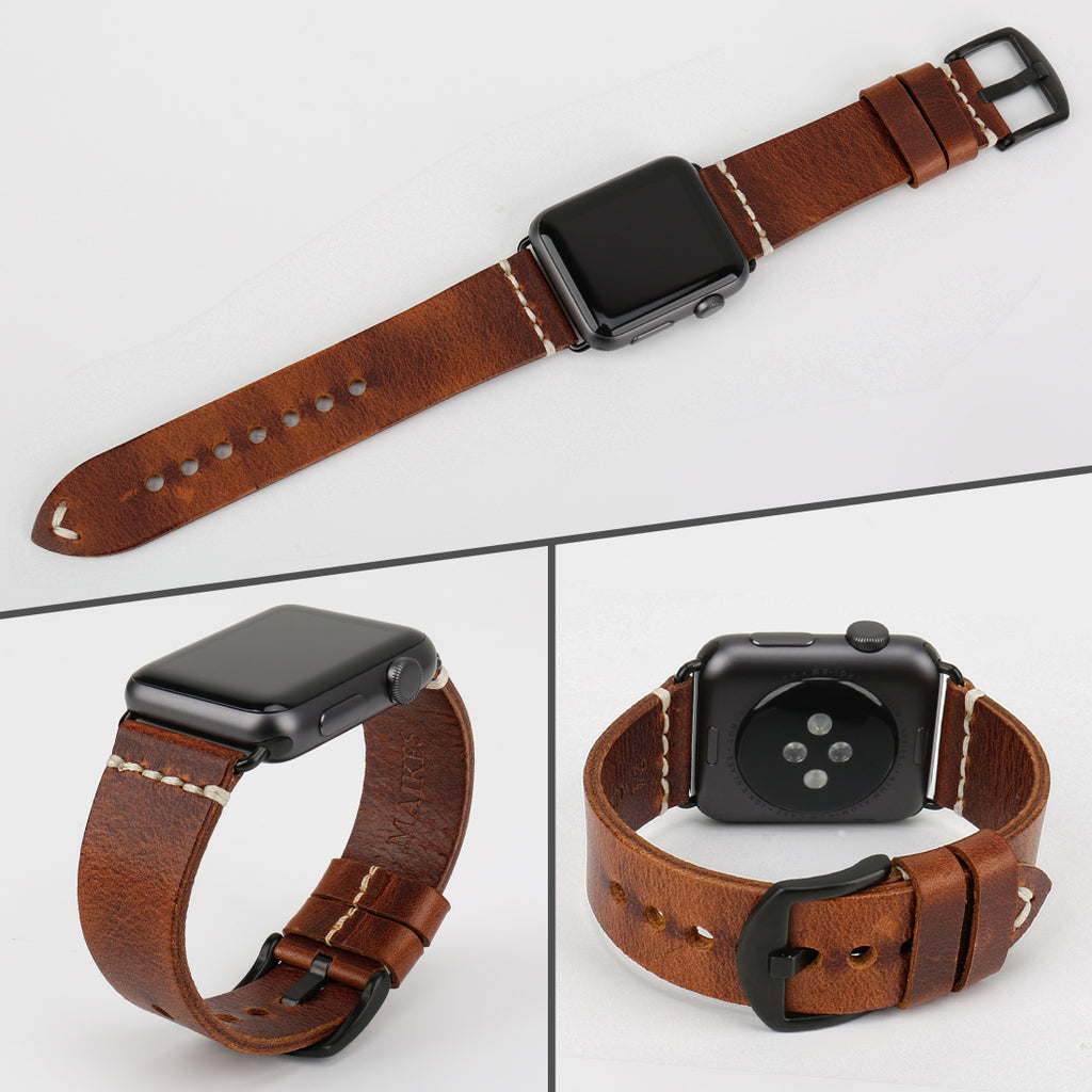 Leder-Uhrenarmband mit Dornschliesse – Bild 5 | LuxeStyle