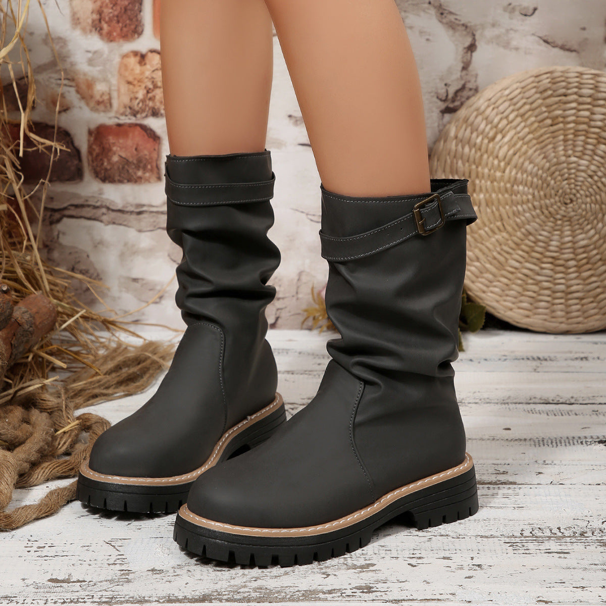 Overknee-Stiefel mit Fleecefutter für Herbst/Winter – Bild 2 | LuxeStyle