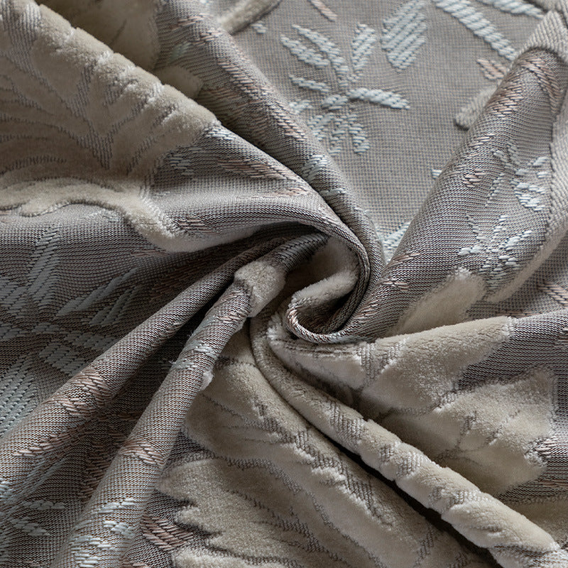 Jacquard Kissenbezug mit Blumenmuster