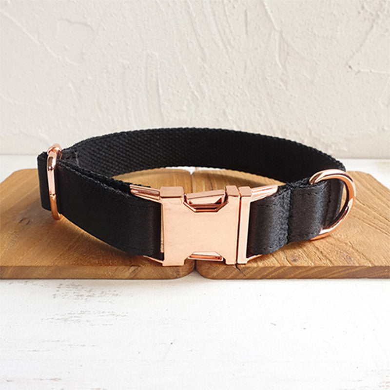 Schwarzes Hundehalsband aus Polyester – Bild 2 | LuxeStyle