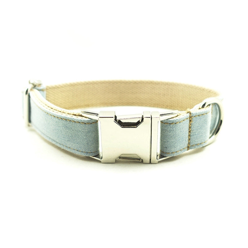 Halsband & Leine Set aus Jeansstoff – Bild 5 | LuxeStyle