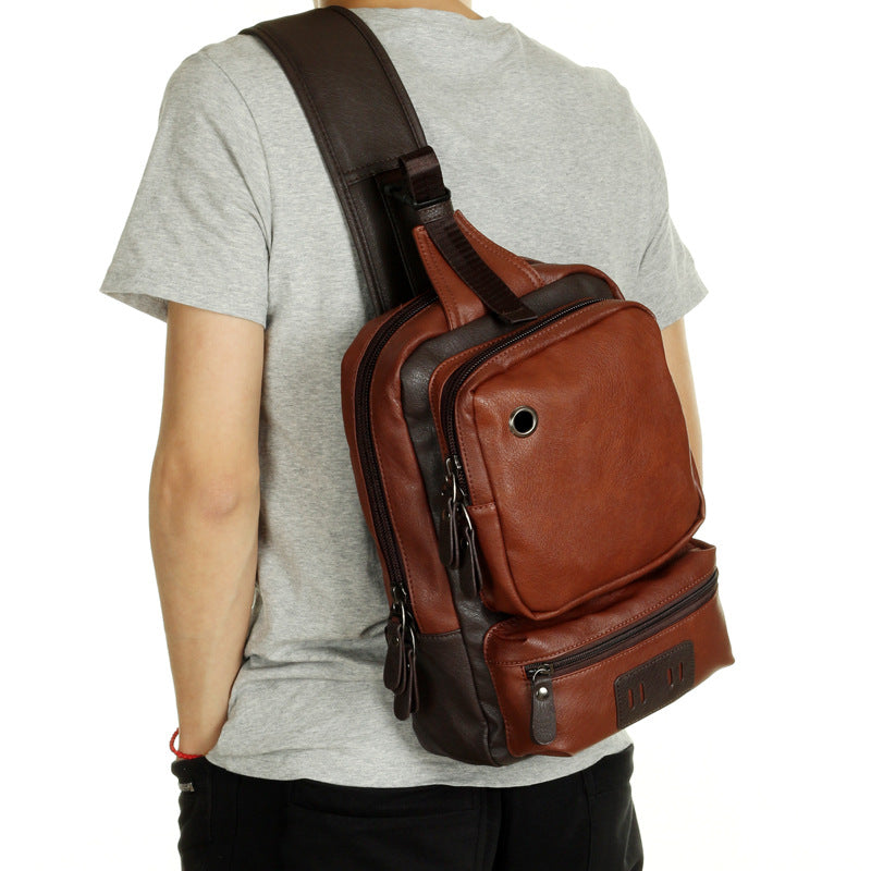 Lässiger Leder-Rucksack für Herren | LuxeStyle