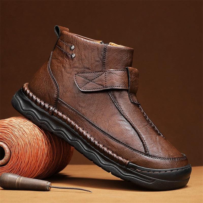 Herren Cargo Boots aus PU-Leder