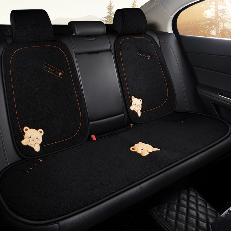 Auto-Sitzkissen-Set aus Plüsch – Bild 5 | LuxeStyle