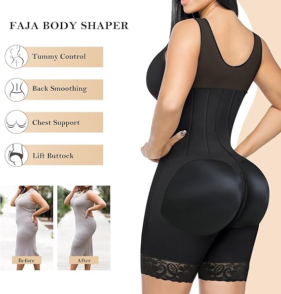 Fajas Colombianas Body Shaper mit Bauchkontrolle