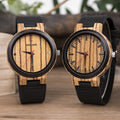 Holzquarz-Uhr mit Zeiger | LuxeStyle