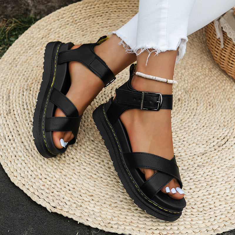 Römer Sandalen mit Kreuzriemen – Bild 14 | LuxeStyle