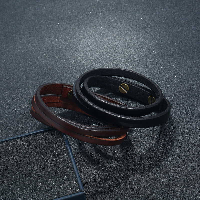 Retro Lederarmband für Männer – Bild 4 | LuxeStyle