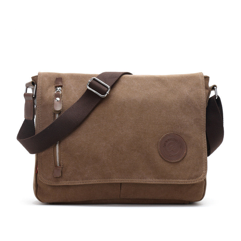 Grosse Umhängetasche aus Canvas für Herren – Bild 4 | LuxeStyle