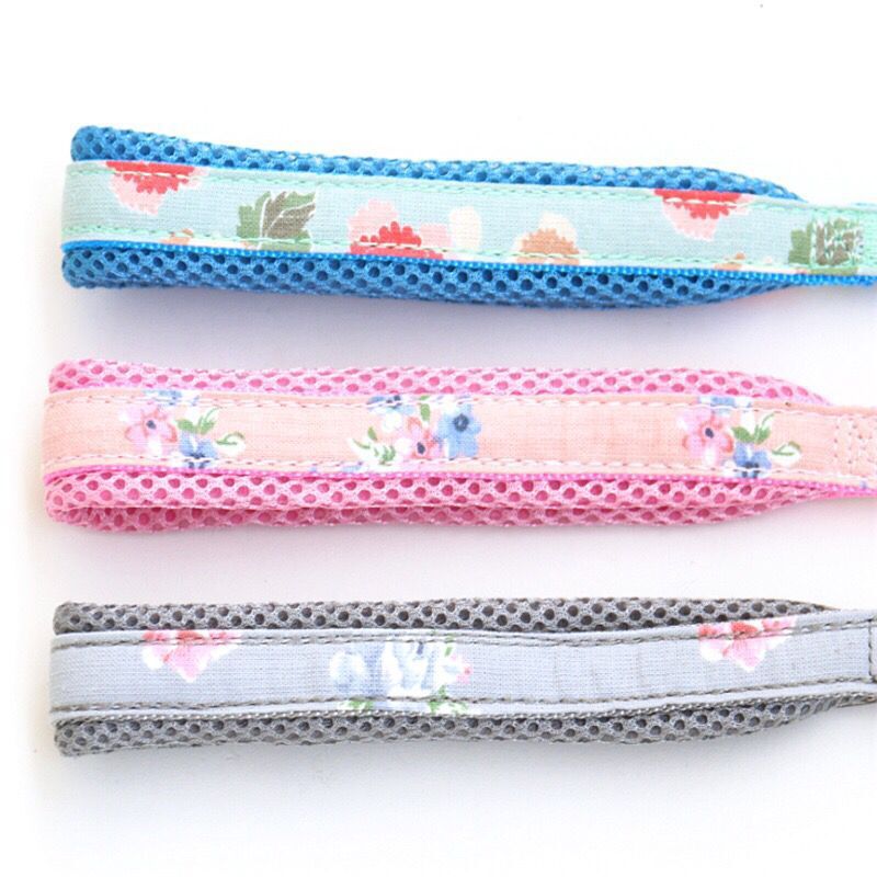 Hundeharnisch mit Zugseil – rosa/ grau/ himmelblau | LuxeStyle