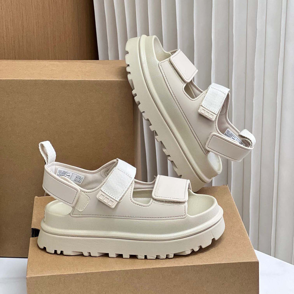 Bequeme Velcro Sandalen mit dicker Sohle – Bild 21 | LuxeStyle