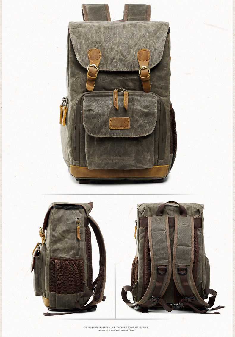 Kamerarucksack aus Baumwolle – Bild 10 | LuxeStyle
