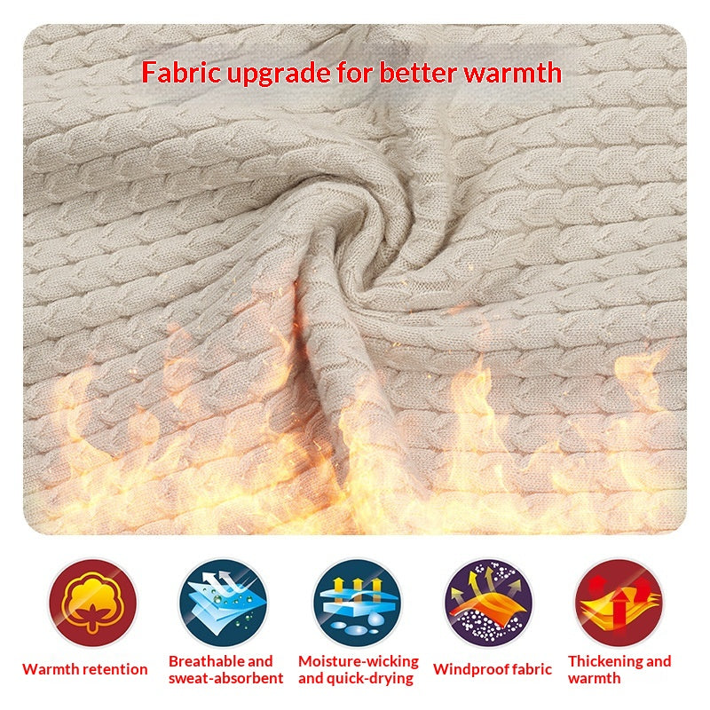 Langarmpullover mit Kragen und Halbzip | LuxeStyle