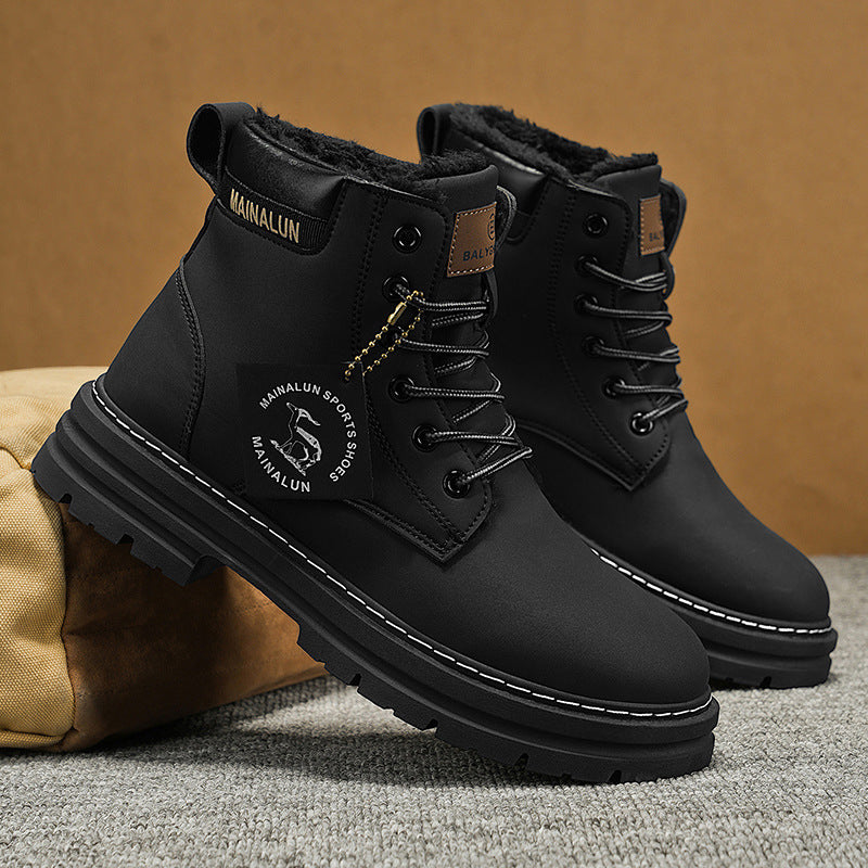 Herrenwinterschuhe mit Fleecefutter für Wärme