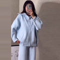Lässiges Zweiteiler-Set mit weiten Beinen