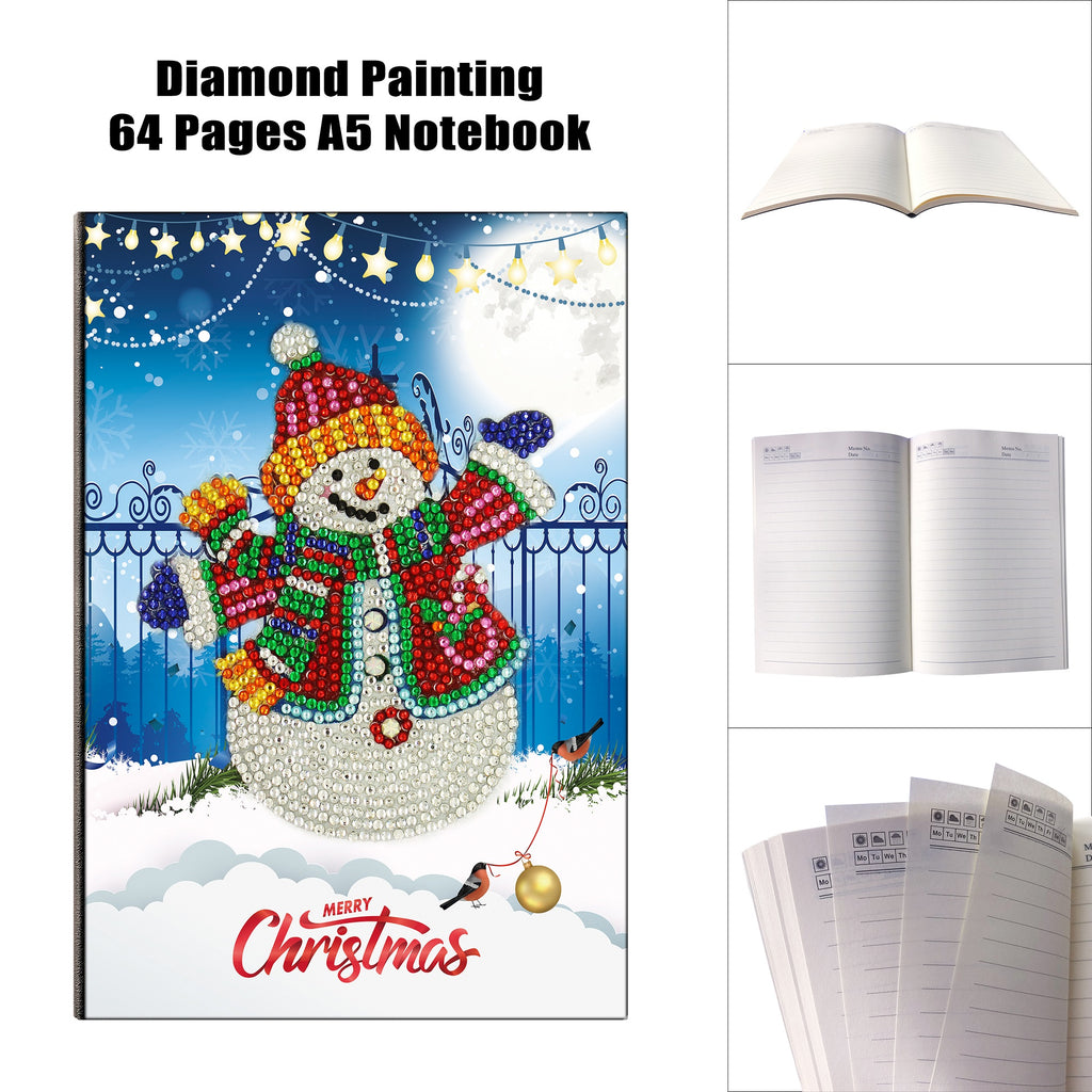 DIY Diamond Painting Notizbuch Schneemann A5 – Bild 4 | LuxeStyle