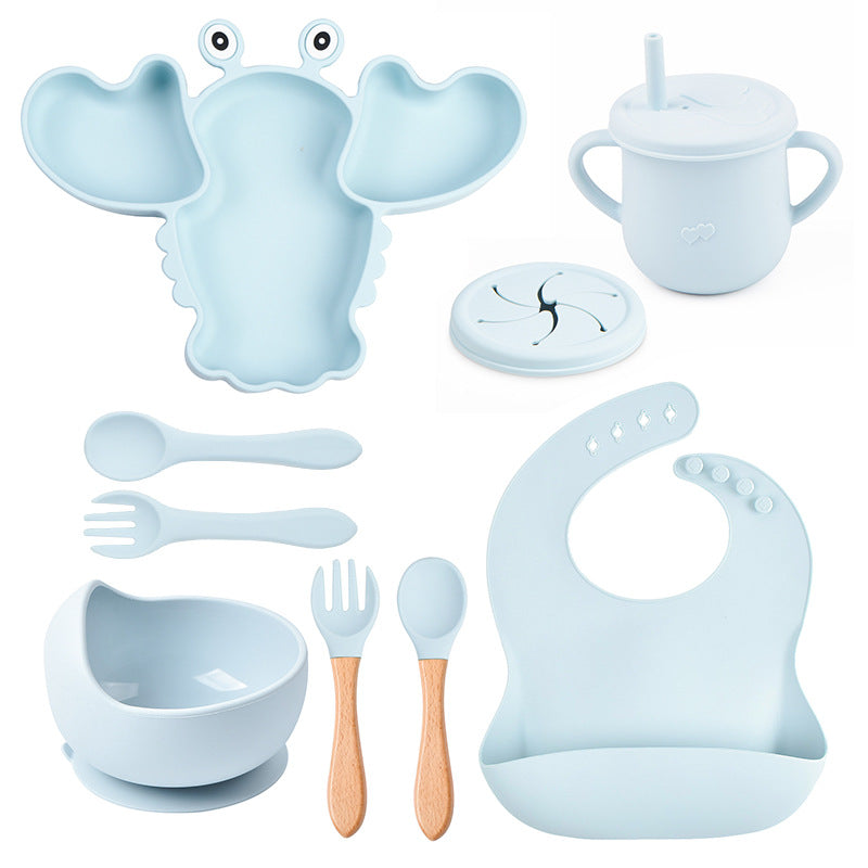 Baby-Teller-Set Hummer aus Silikon – Bild 2 | LuxeStyle