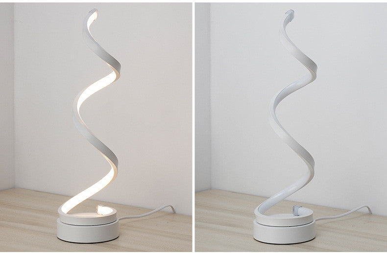 LED Tischleuchte mit gebogenem Design
