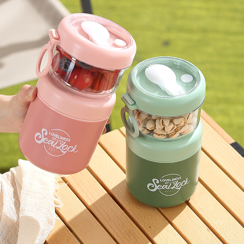 Edelstahl-Frühstücksbecher mit Deckel