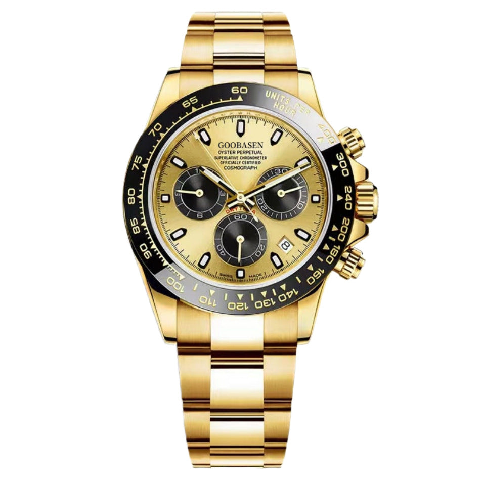 Mechanische Herren-Uhr mit Kalenderquarz – Bild 4 | LuxeStyle