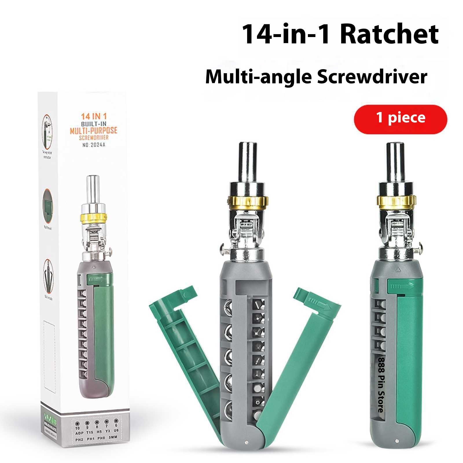 14-in-1 Multi-Winkel Ratschenschraubenzieher Set