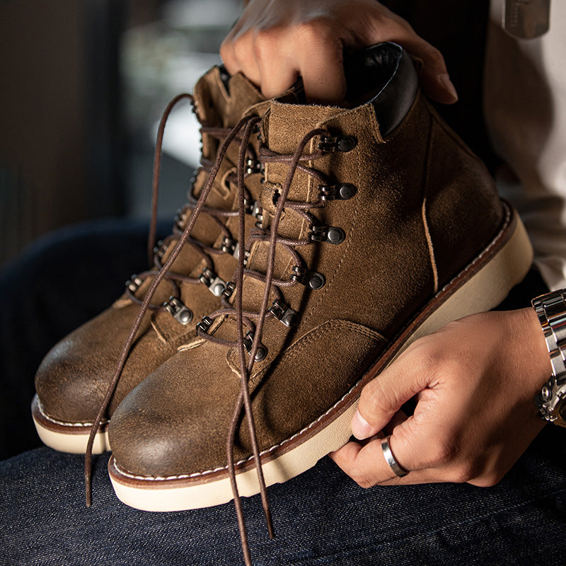 Herren Retro Bergsteiger-Stiefeletten – Bild 13 | LuxeStyle