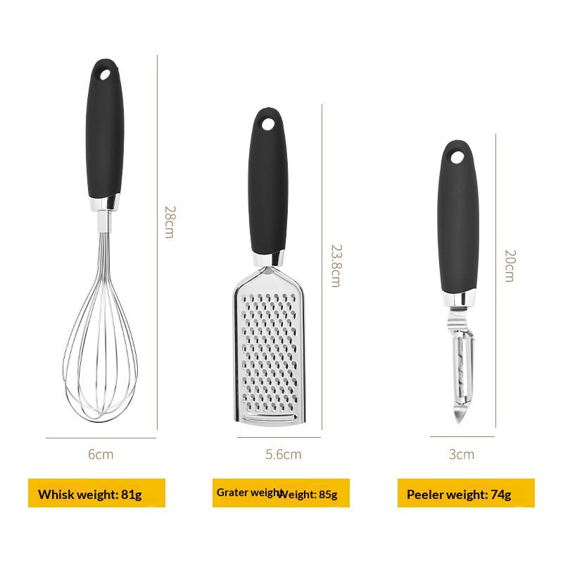 Küchenhelfer-Set aus Edelstahl – Bild 2 | LuxeStyle