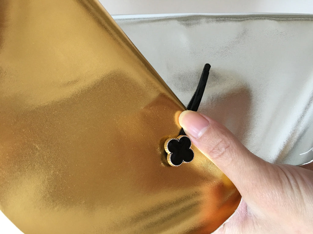 PU-Lederstoff Gold/Silber – Bild 4 | LuxeStyle