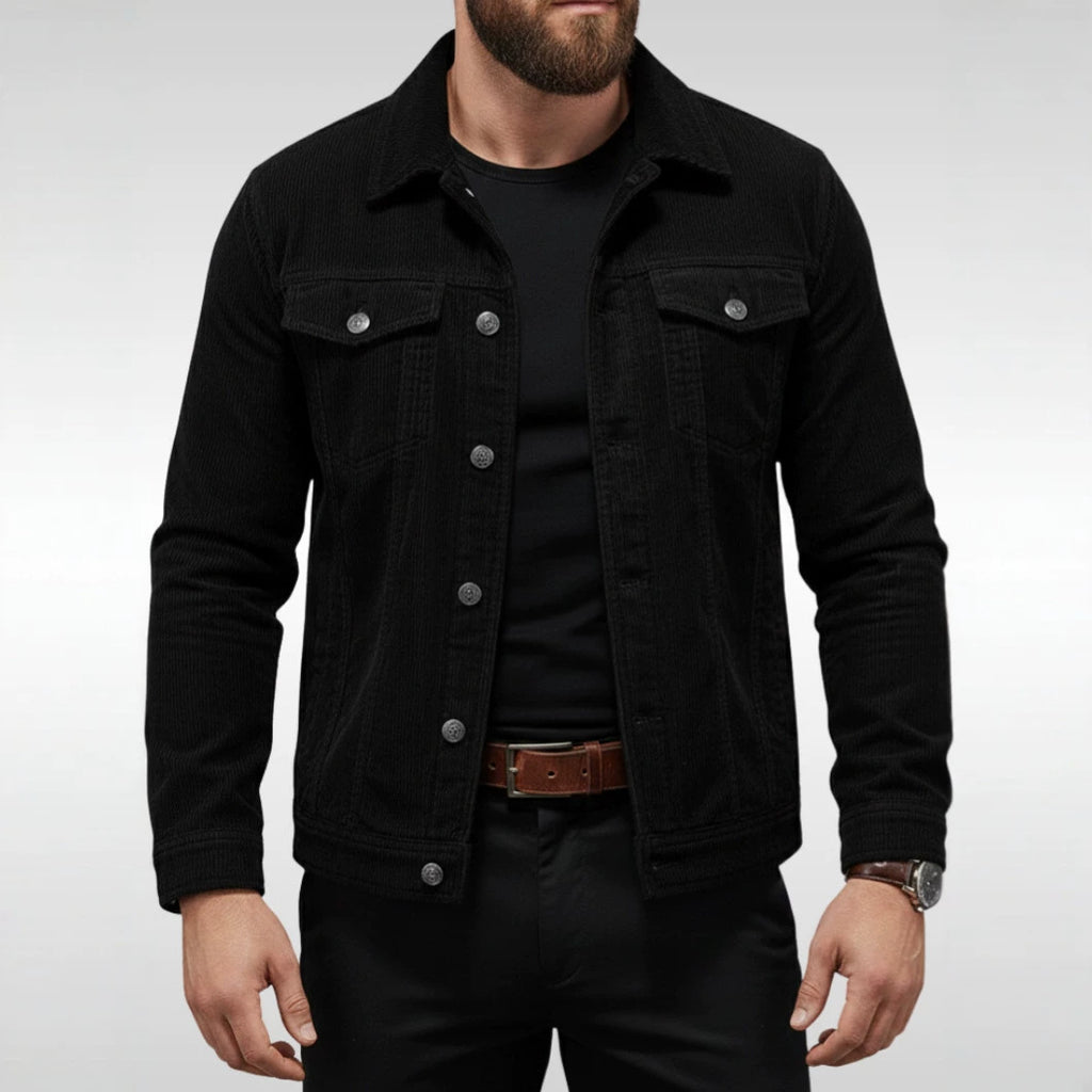 Herren-Cordjacke im Workwear-Stil
