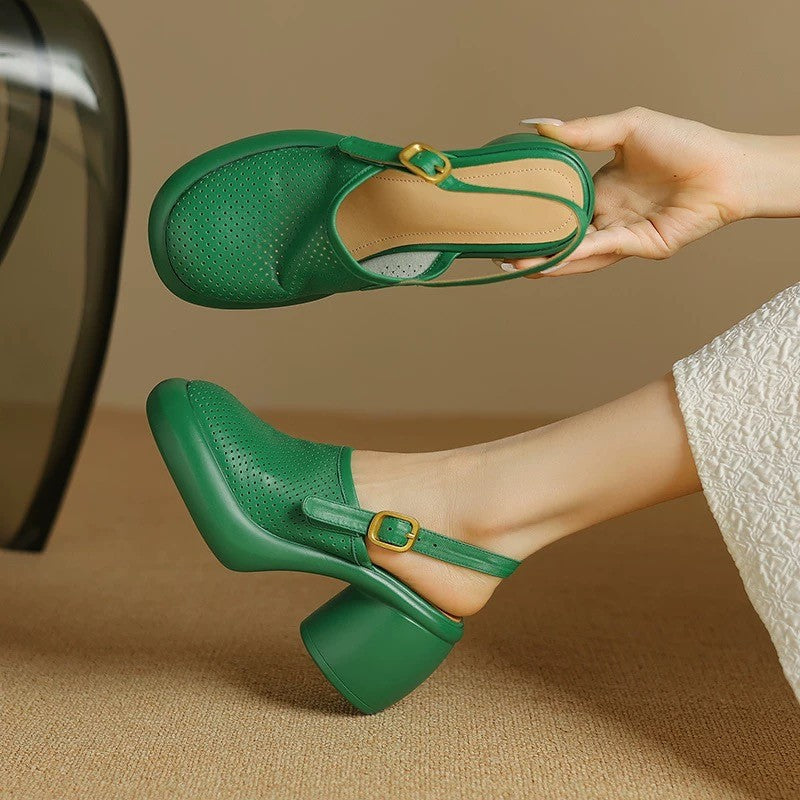 Plateau-Sandalen mit runder Kappe – Bild 23 | LuxeStyle