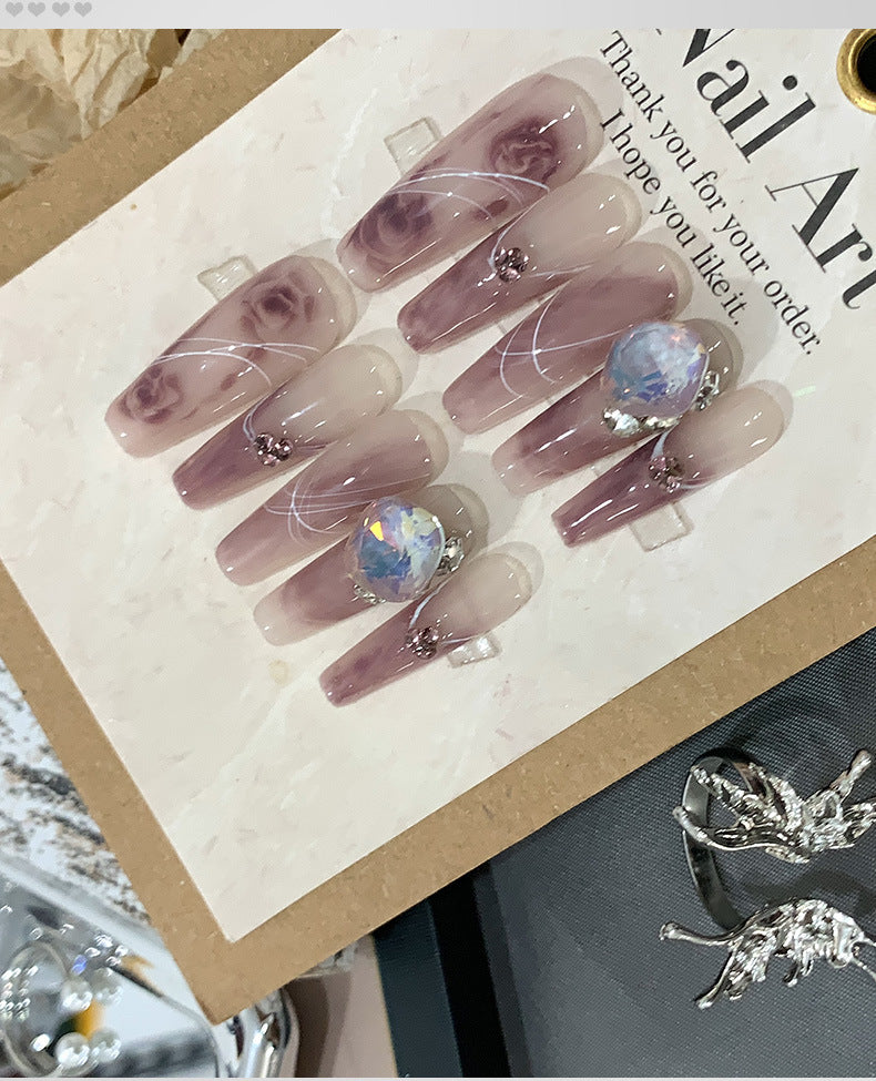 Handgemachte Klebenägel «Trauben-Reis» – Bild 10 | LuxeStyle