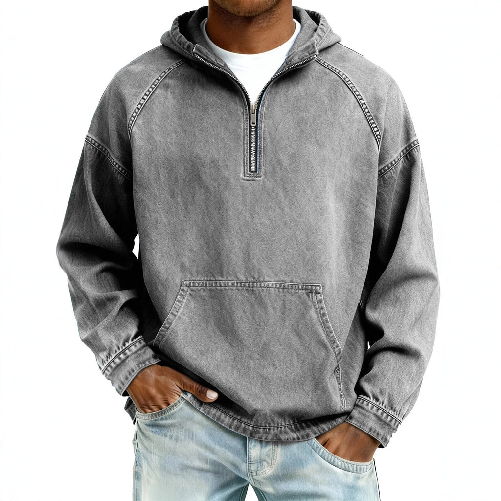 Herren Kapuzen-Sweatshirt mit Reissverschluss – Ansicht 5