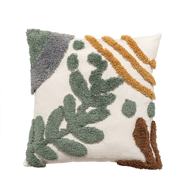 Boho Kissenbezug mit Quasten für Sofa oder Bett