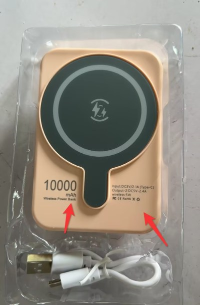 Mini Magnetisches Powerbank für schnelles Laden