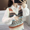Vintage Strickweste im französischen Stil – Bild 1 | LuxeStyle