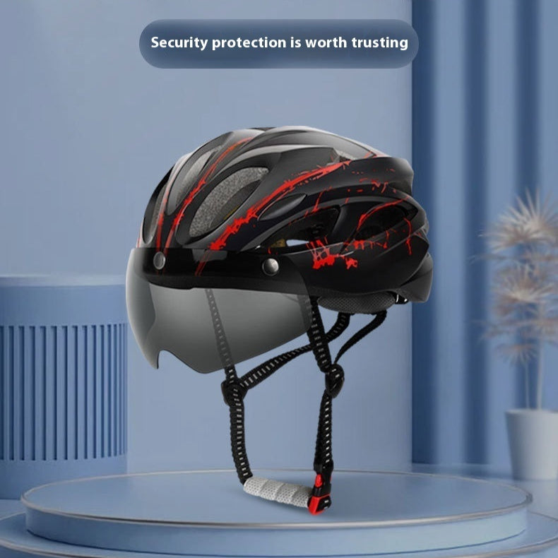 Velohelm mit integriertem Licht