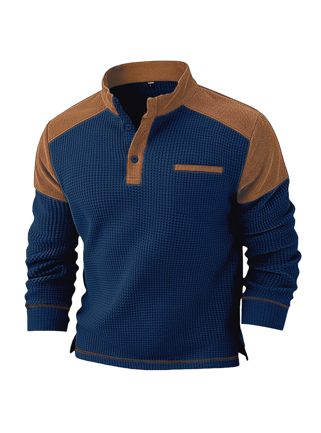 Herren Cord-Pullover mit Stehkragen – Bild 9 | LuxeStyle