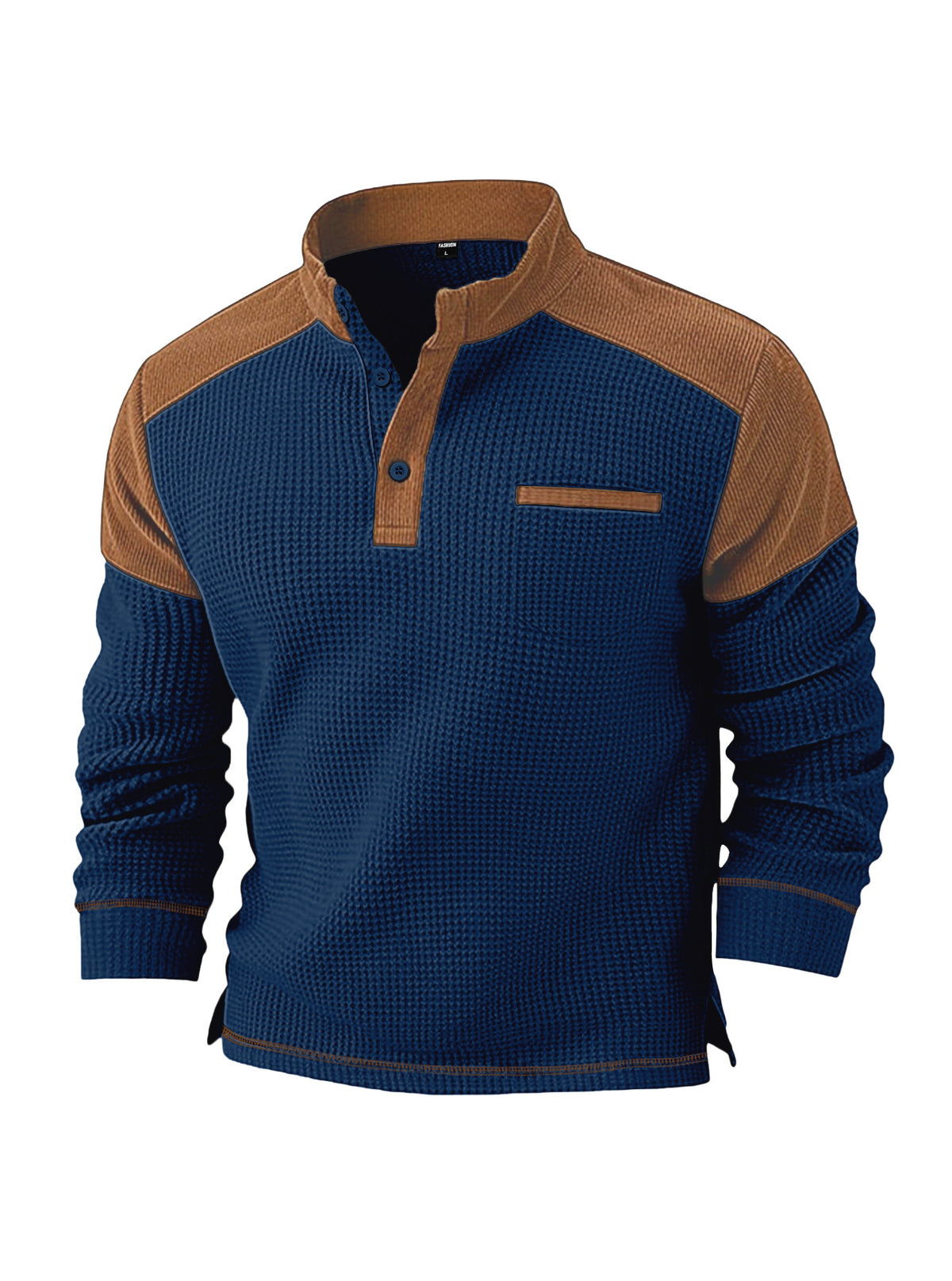Herren Cord-Pullover mit Stehkragen – Bild 9 | LuxeStyle