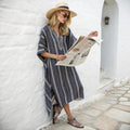 Maxikleid mit V-Ausschnitt und Blumenprint