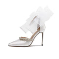 Rhinestone Bow High Heel Sandalen – Bild 2 | LuxeStyle