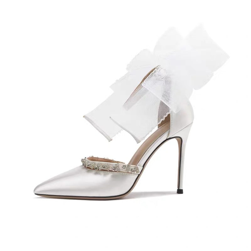 Rhinestone Bow High Heel Sandalen – Bild 2 | LuxeStyle