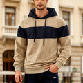 Herren Sweatshirt mit Farbfeldern und Jacquard-Wirkung