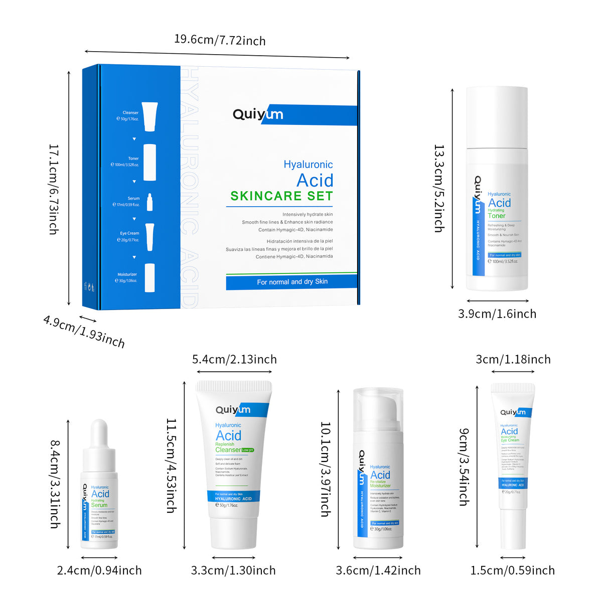 Hyaluronsäure Hautpflege 5er-Set – Bild 5 | LuxeStyle