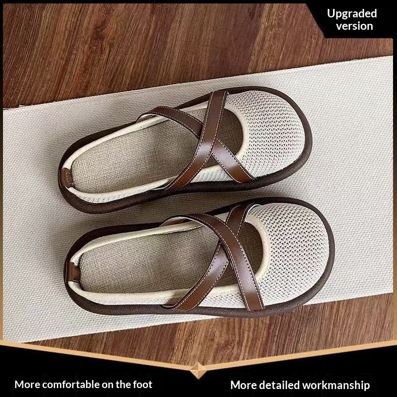 Damen-Sandalen mit Riemchen und Lochmuster