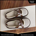 Damen-Sandalen mit Riemchen und Lochmuster