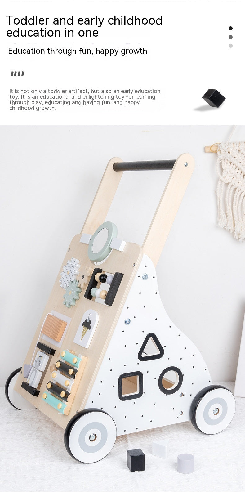 Holz-Lauflernwagen & Einkaufswagen für Kinder – Bild 3 | LuxeStyle