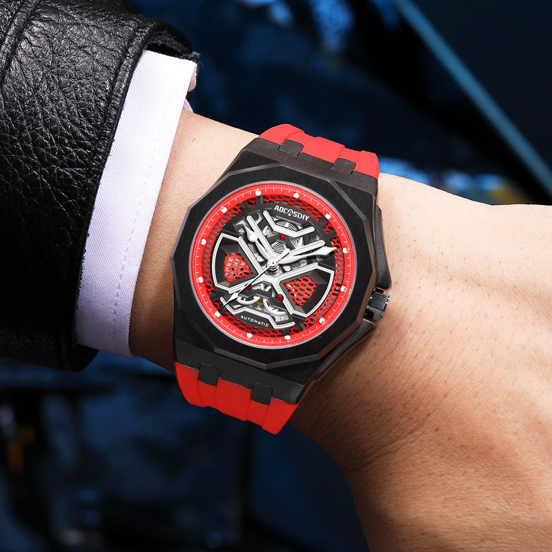 Mechanische Herrenuhr mit Leuchtanzeige – Ansicht 4
