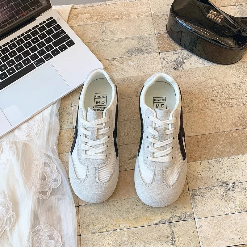 Frauenleder Cortez Schuhe mit atmungsaktivem Mesh