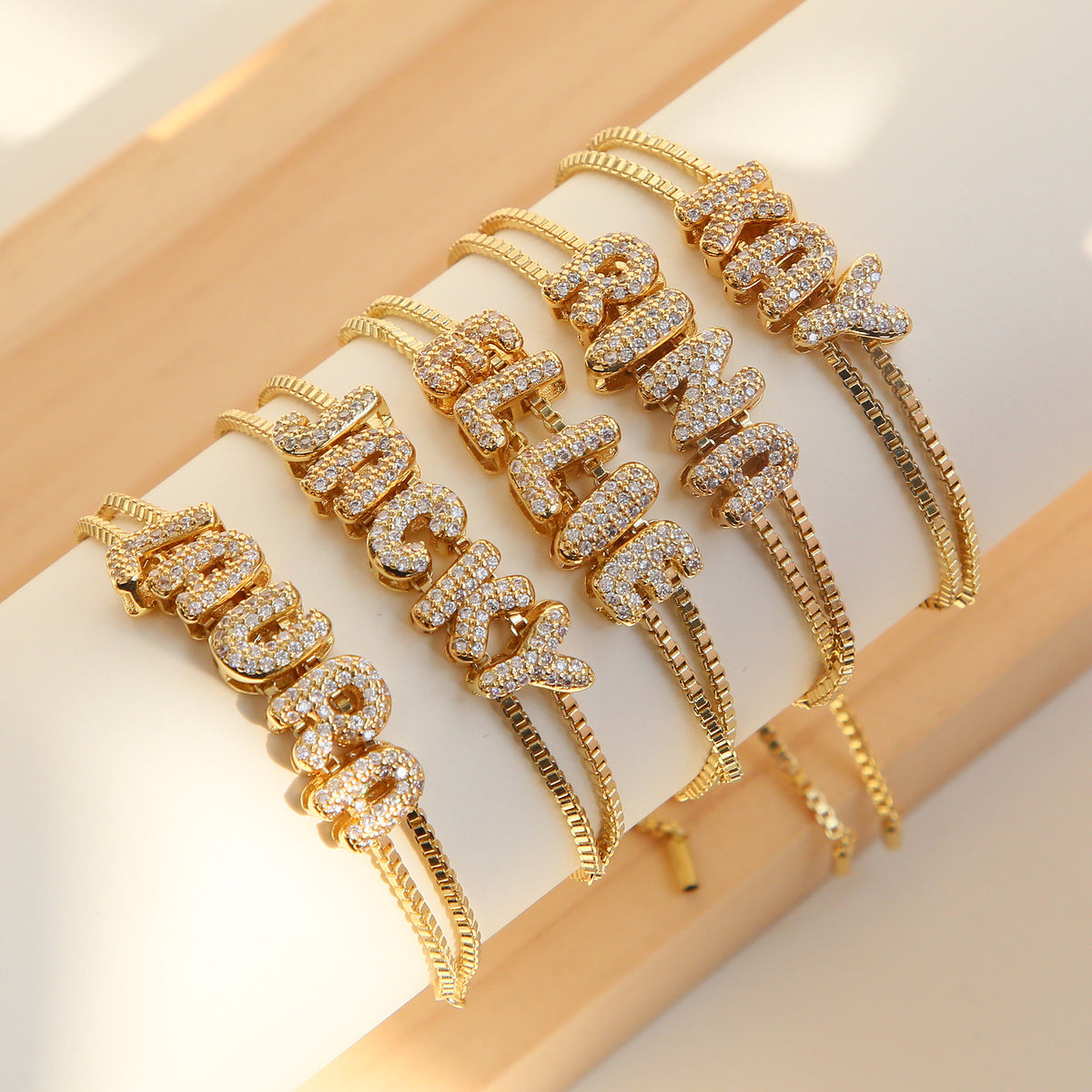 Mini Bubble-Armband – Kupfer, vergoldet – Bild 14 | LuxeStyle