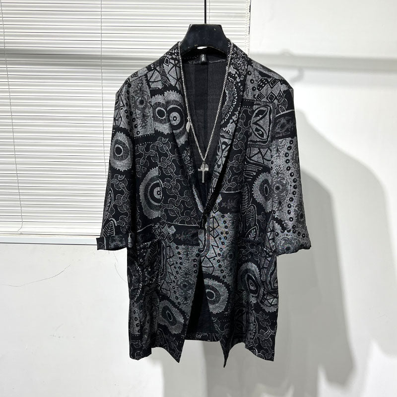 Sommerleichtes Herren-Loose-Shirt mit Print
